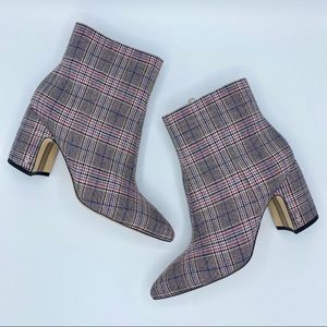 Sam Edelman Hilty Plaid Boot Size 7.5